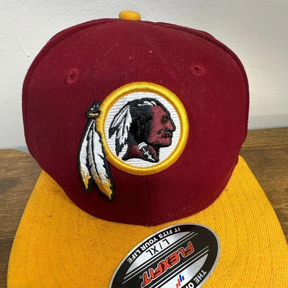 Washington Redskins Hat New Era‎ 59Fifty NFL SnapBack Fitted 6 3/8 Burgundy Gold